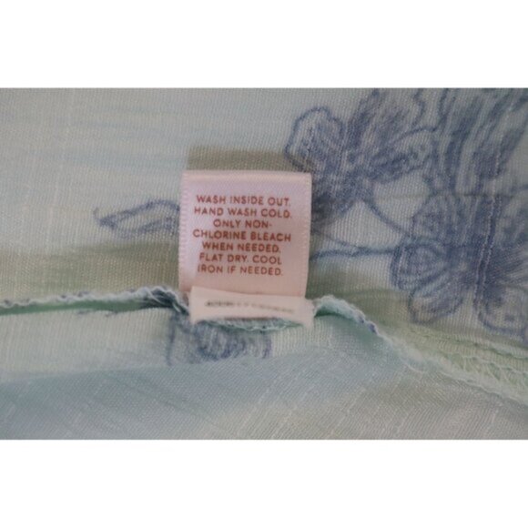 Lauren Conrad Women's Mint Green Floral Print Flowy Bell Sleeve Top Size Medium‎ - Picture 11 of 11